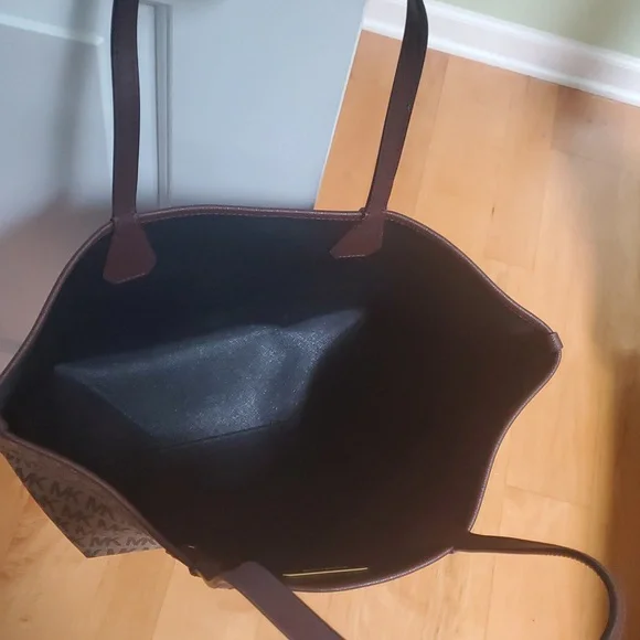 Michael Kors Signature Brown Tote - Picture 2 of 3